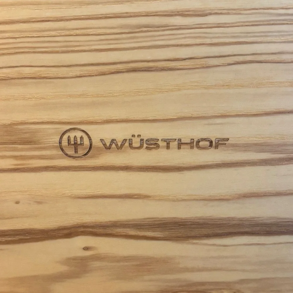 Wusthof | Wooden Knife Presentation Storage Case Box Black Velvet Lining 8 Slot